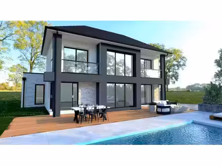 terrain avec maison neuve à vendre