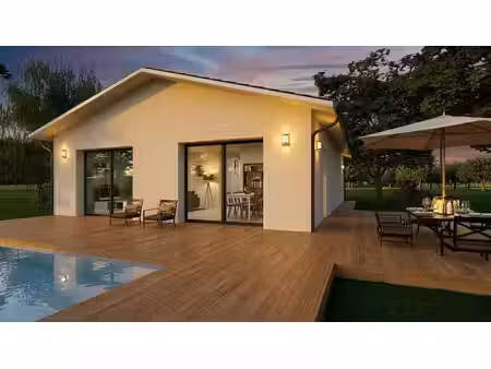 terrain avec maison neuve à vendre