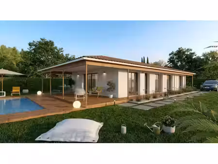 terrain avec maison neuve à vendre