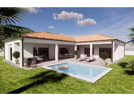 terrain avec maison neuve à vendre