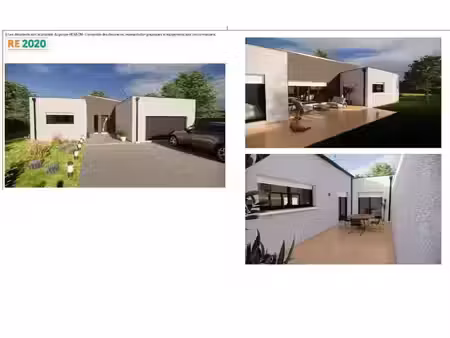 terrain avec maison neuve à vendre