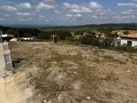 terrain 640m2 viabilisé boutenac