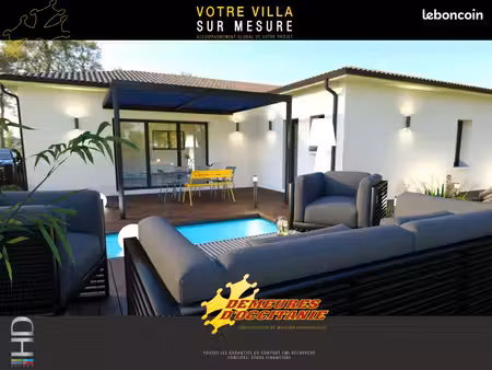 maison neuve 87 m² avec terrain de 472 m² à cruscades (11200) – 3 chambres  garage 15 m²