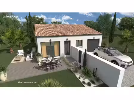 maison neuve 81 m² à portel-des-corbières (11490) – terrain 300 m²  3 chambres et garage