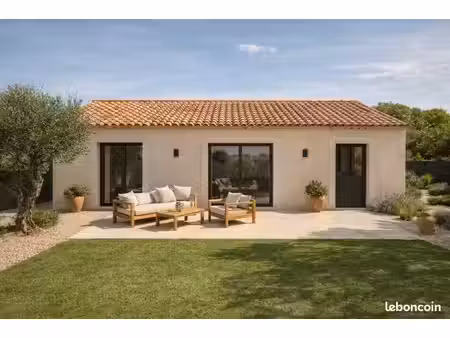 terrain avec maison neuve à vendre