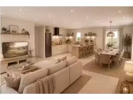 terrain avec maison neuve à vendre