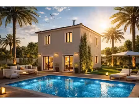 terrain avec maison neuve à vendre