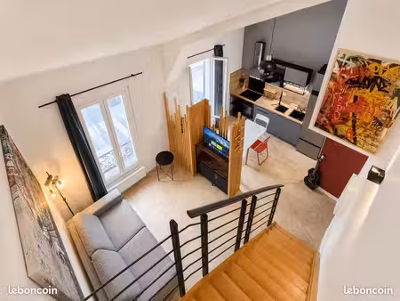 vitry-sur-seine – superbe duplex meublé t3 de 45 m² (2 ch.) – proche rer c & paris
