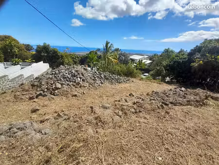 terrain 500 m2 constructible vue mer