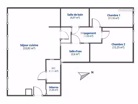 appartement 4 pièces 78 m²