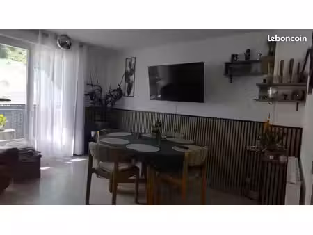 appartement lumineux  3 pieces  balcon  garage  cave  56.5 m