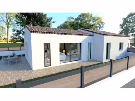 terrain avec maison neuve à vendre
