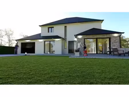 terrain avec maison neuve à vendre