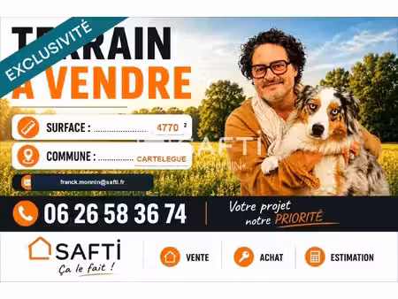 un grand terrain pour un beau projet