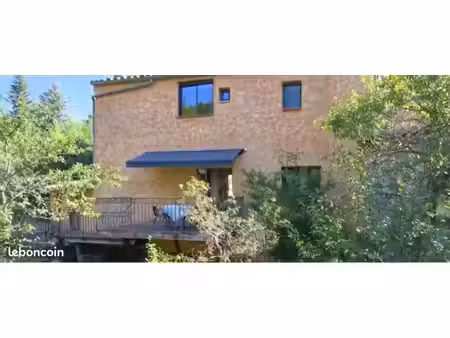 maison meublée de charme – 60 m² – 2 chambres – accès privé rivière – aumessas