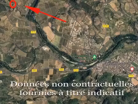 terrain agricole 1 590 m² cessenon sur orb
