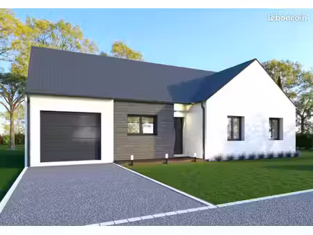 projet de construction d'une maison 90.23 m² avec terrain à martigne-ferchaud (35)
