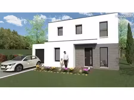 projet de construction d'une maison 102 m² avec terrain à poligne (35)