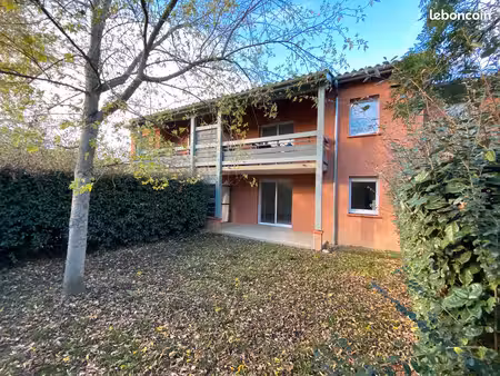 mondonville t3 65m2 terrasse jardin et 2 parkings