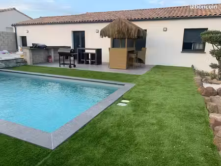 villa 3 chambres meublée à louer de septembre à juin au mois