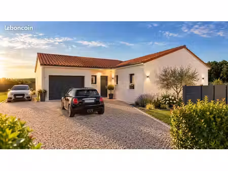 maison plain pied re2020 sur terrain de 870m²