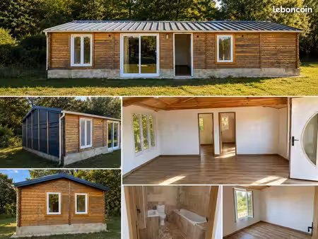 maison bois 72 m² – 3 chambres – à démonter – 19 000