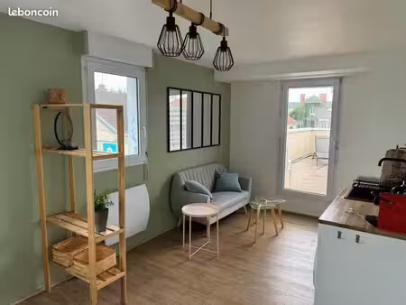 grand studio avec toit terrasse nantes (44300)