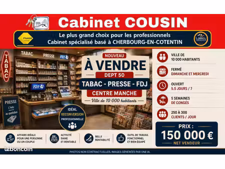 fonds de commerce tabac 30 m²