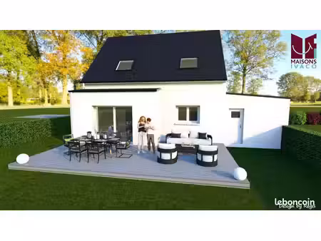 maison 91.54 m² avec terrain à riantec (56)