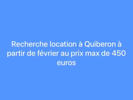 recherche location à quiberon