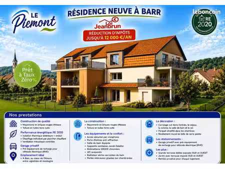 appartement 3 pièces 68 m²