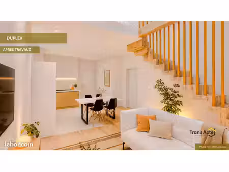 duplex 3 pièces 60 m²