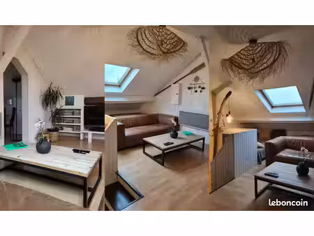 loft lumineux mensardé tres bien placé