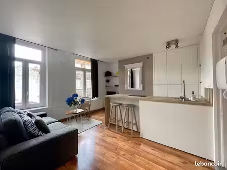 lille / sébastopol - gambetta / t2 meublé et rénové / rue brûle-maison