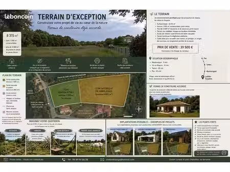 terrain constructible lahitte-toupière (65)