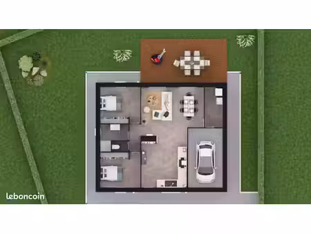 maison 3 pièces 69 m²