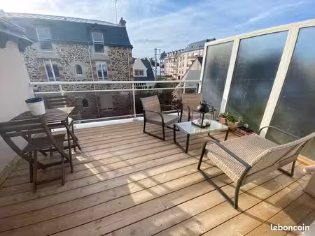 appartement meublé t2 bis - balcon vu mer - pléneuf-val-andré