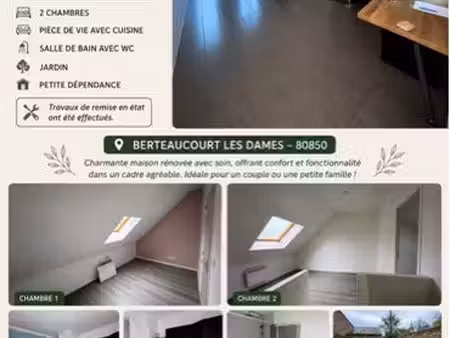 maison à louer 2 chambres