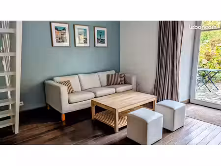 t3 en duplex  meublé et tout équipé  terrasse  jardin  parkings– bail étudiant ou mobilité