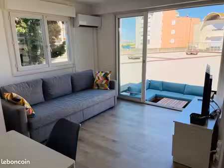 appartement 3 pièces climatisé + terrasse + parking au grazel (bail étudiant)