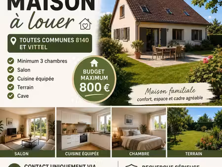 recherche maison à louer