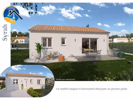 terrain avec maison neuve à vendre