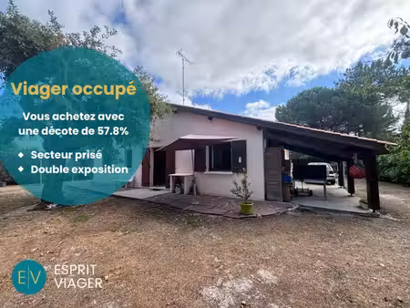viager occupé - maison 4 pièces – ares (33)