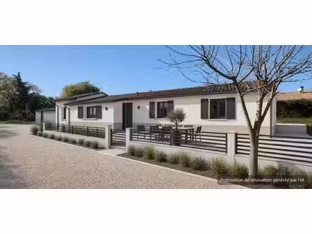 maison de 88m² environ et chai attenant de 30m² sur un terrain de 550 m²