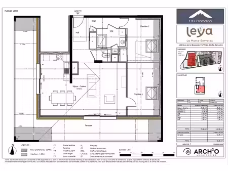 vente appartement 3 pièces 78 m² la motte-servolex (73290)