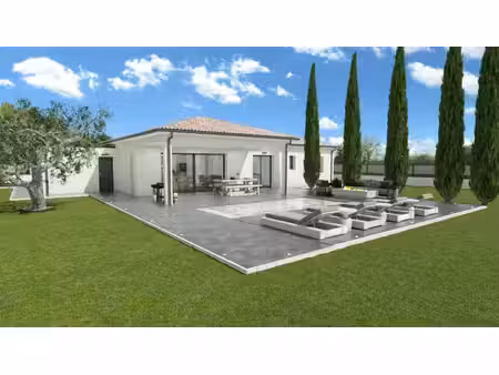 terrain avec maison neuve à vendre