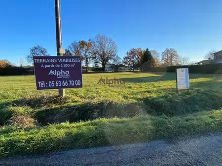 terrain constructible viabilisé à vendre