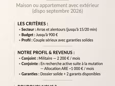 recherche logement arras