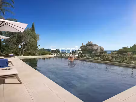 appartement t3 78m2 avec terrasse 15m2 vue mer - piscine dans la