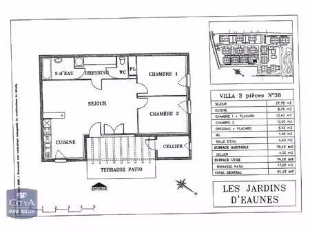 location maison 3 pièces 70m² eaunes 31600